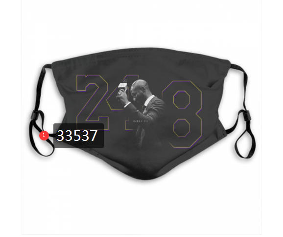 2021 NBA Los Angeles Lakers #24 kobe bryant 33537 Dust mask with filter